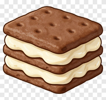 Chocolate Ice Cream Sandwich PNG