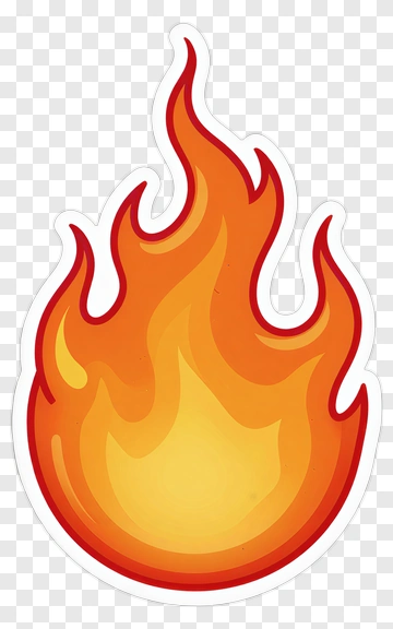Cartoon Fire Flame PNG