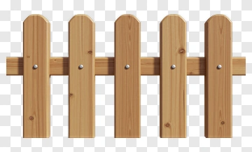 Wooden Fence Panel PNG