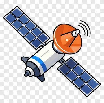 Satellite With Solar Panels PNG