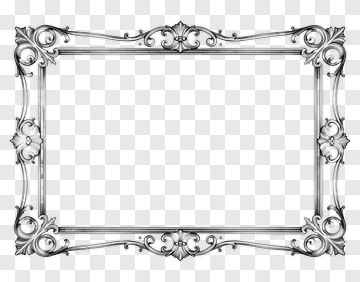 Ornate Vintage Picture Frame PNG