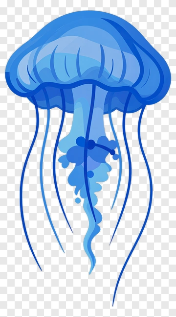 Blue Jellyfish PNG