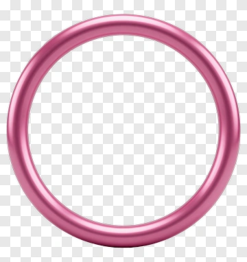 Pink Circular Frame PNG