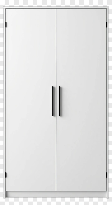 Modern White Storage Cabinet PNG