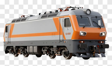 3D Electric Locomotive PNG