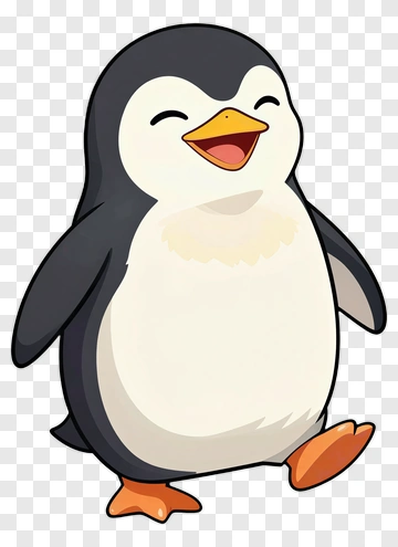 Cartoon Penguin Smiling PNG