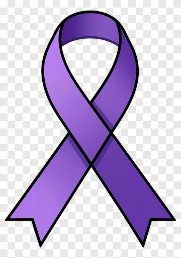 Purple Awareness Ribbon PNG