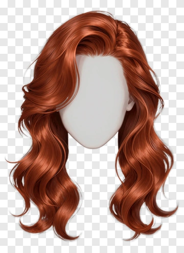 Long Wavy Red Hair PNG