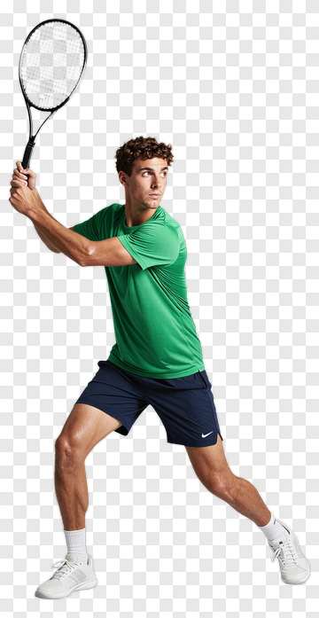 Tennis Player Preparing To Serve PNG