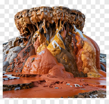 Colorful Geothermal Feature PNG