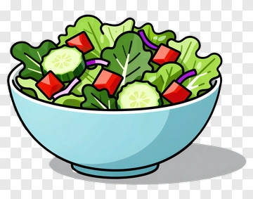 Colorful Salad In A Bowl PNG