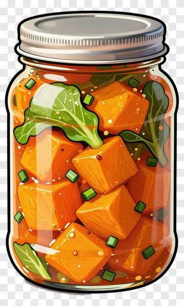 Jar Of Pickled Vegetables PNG