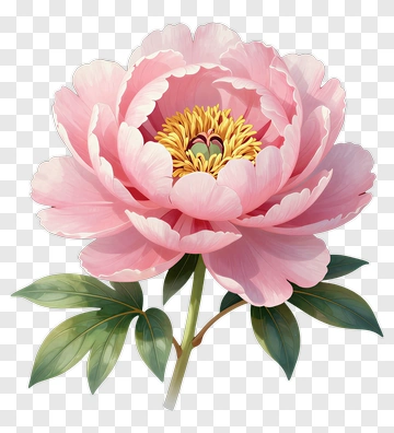 Pink Peony Flower PNG