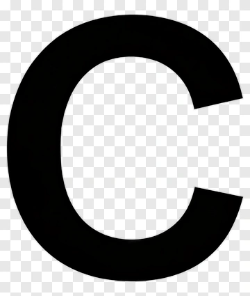 Black Letter C PNG