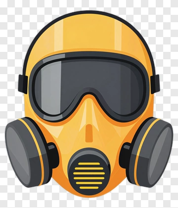 Yellow Gas Mask PNG