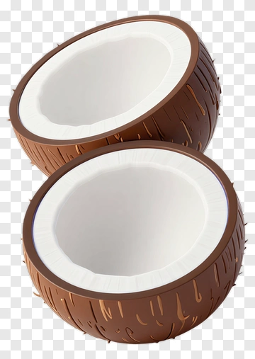 Coconut Halves PNG
