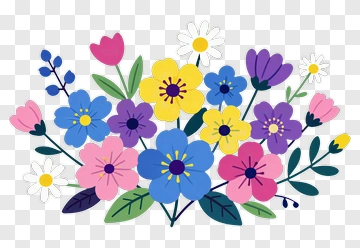 Colorful Flower Bouquet PNG