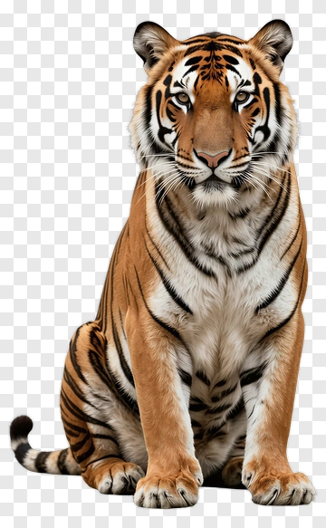 Sitting Tiger PNG