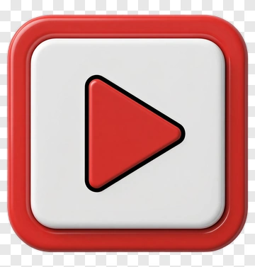 Red Play Button Icon PNG