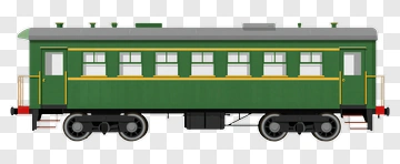 Green Train Car PNG