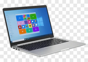 Laptop With Windows Operating System PNG