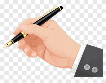 Hand Holding A Fountain Pen PNG