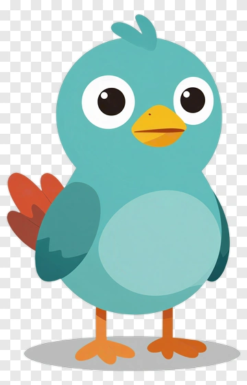 Cartoon Blue Bird PNG