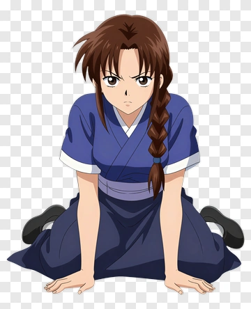 Anime Girl In Traditional Clothing PNG