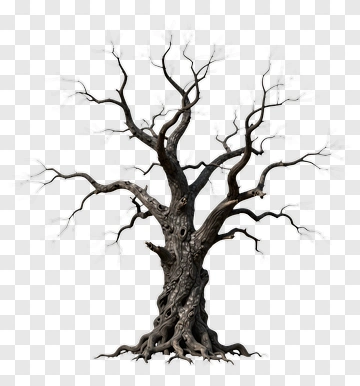 Dead Tree With Twisted Branches PNG