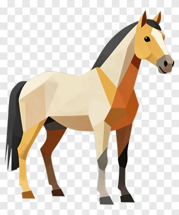 Polygonal Horse PNG