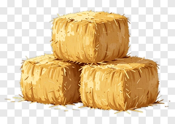 Three Hay Bales PNG