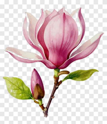 Pink Magnolia Flower PNG