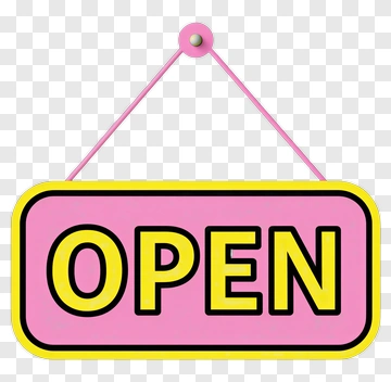 Open Sign PNG