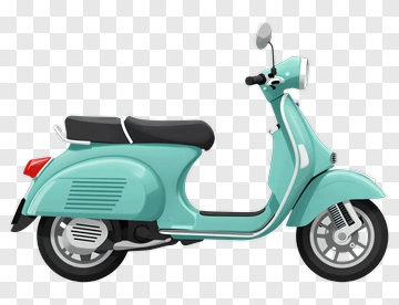 Vintage Scooter PNG