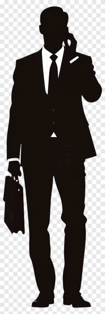 Businessman Holding A Briefcase And Talking On The Phone PNG