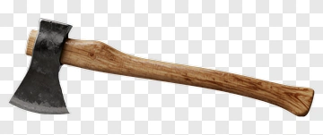 Wooden Handled Axe PNG