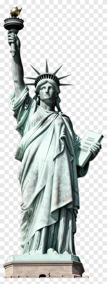 Statue Of Liberty Holding A Book PNG