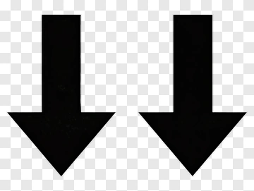Black Downward Arrows PNG