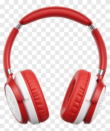 Red Headphones PNG
