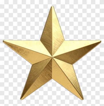 Golden Star PNG