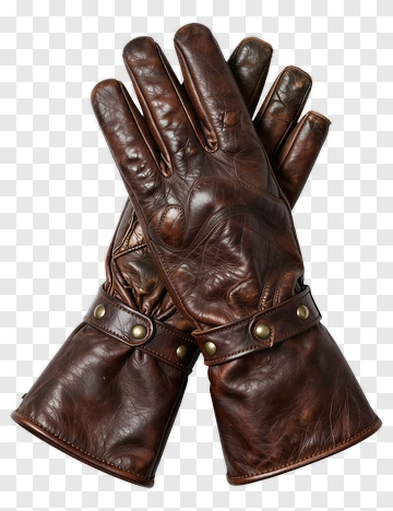 Brown Leather Gloves PNG