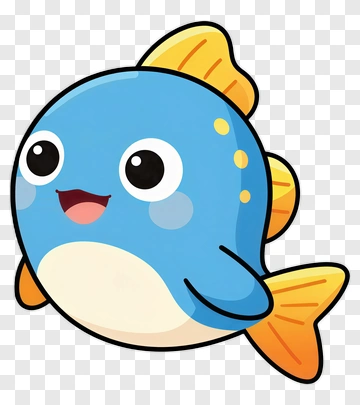 Cartoon Fish Swimming PNG