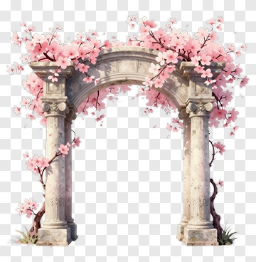 Cherry Blossom Archway PNG
